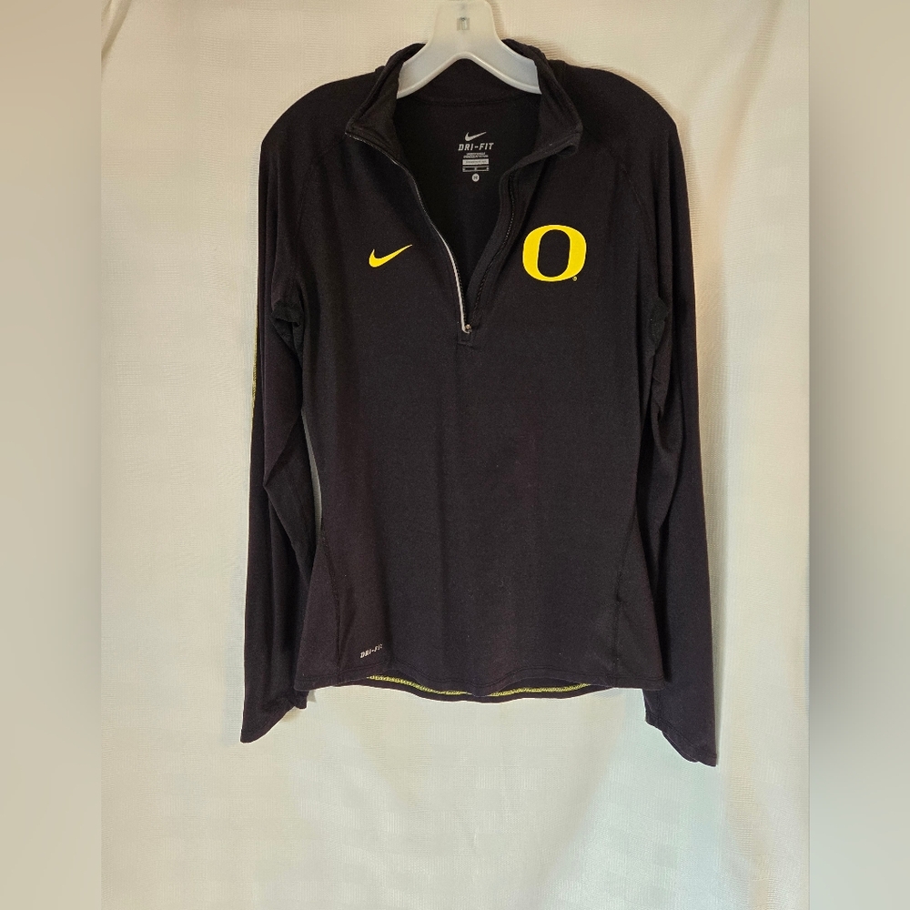 Nike Oregon Ducks Black Pullover with Yellow Accents - Picture 2 of 5
